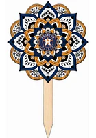 Houston Astros Mandala Yard Sign - Navy Blue