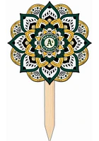 Oakland Athletics Mandala Yard Sign - Green