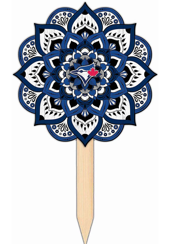 Toronto Blue Jays Mandala Yard Sign - Blue
