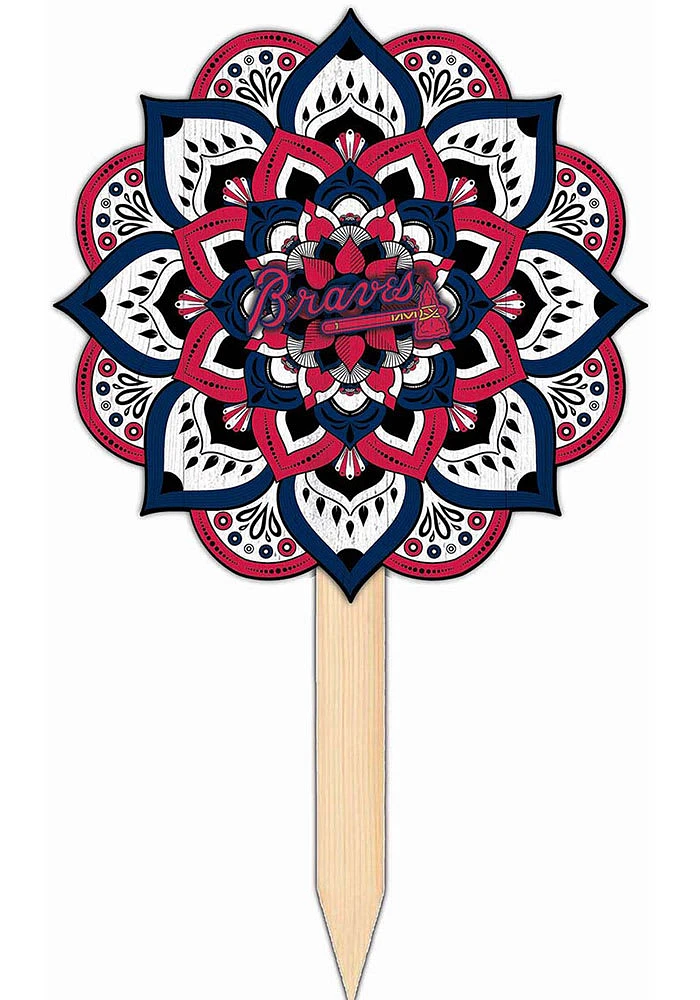Atlanta Braves Mandala Yard Sign - Blue