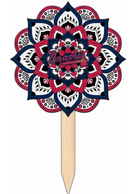 Atlanta Braves Mandala Yard Sign - Blue