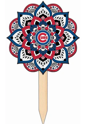 Chicago Cubs Mandala Yard Sign - Blue