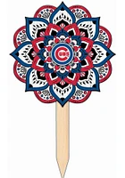 Chicago Cubs Mandala Yard Sign - Blue