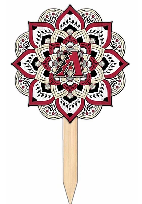 Arizona Diamondbacks Mandala Yard Sign - Red
