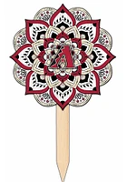 Arizona Diamondbacks Mandala Yard Sign - Red