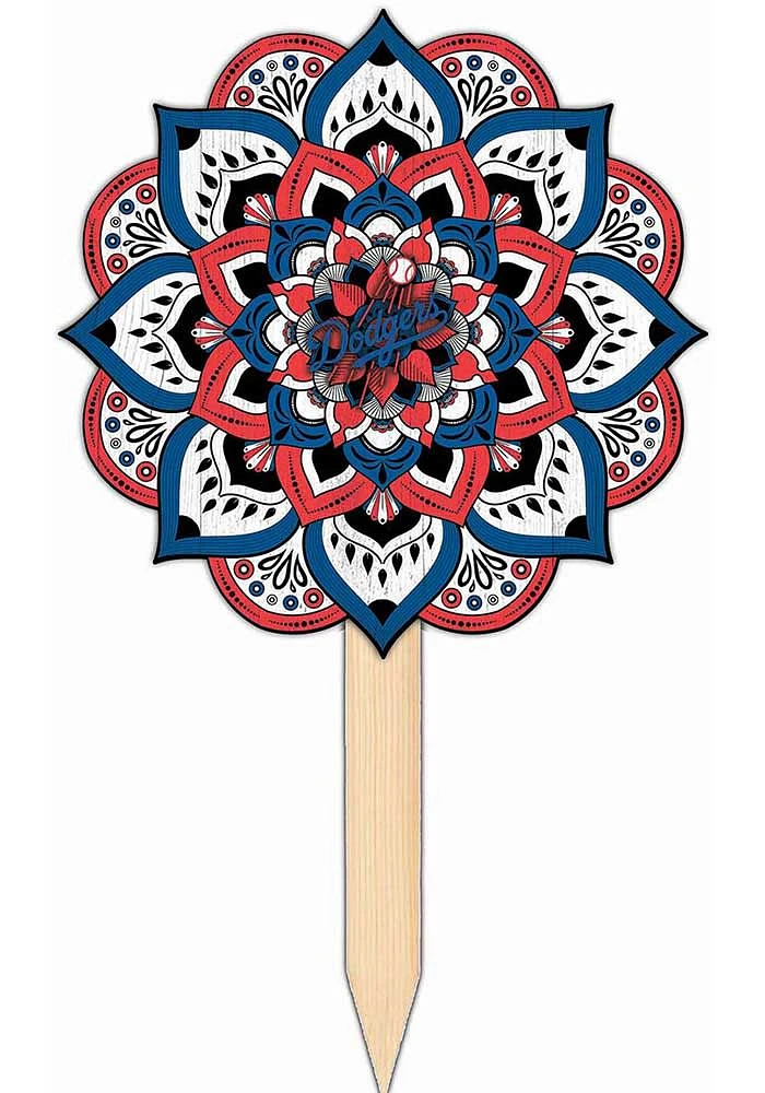 Los Angeles Dodgers Mandala Yard Sign - Blue
