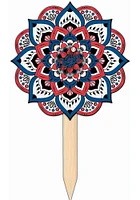 Los Angeles Dodgers Mandala Yard Sign - Blue