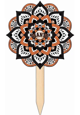 San Francisco Giants Mandala Yard Sign - Orange