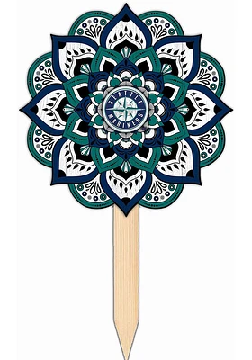 Seattle Mariners Mandala Yard Sign - Navy Blue