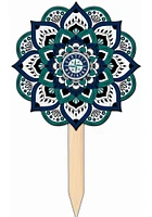 Seattle Mariners Mandala Yard Sign - Navy Blue