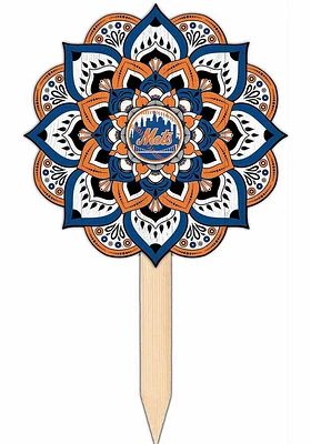 New York Mets Mandala Yard Sign - Blue