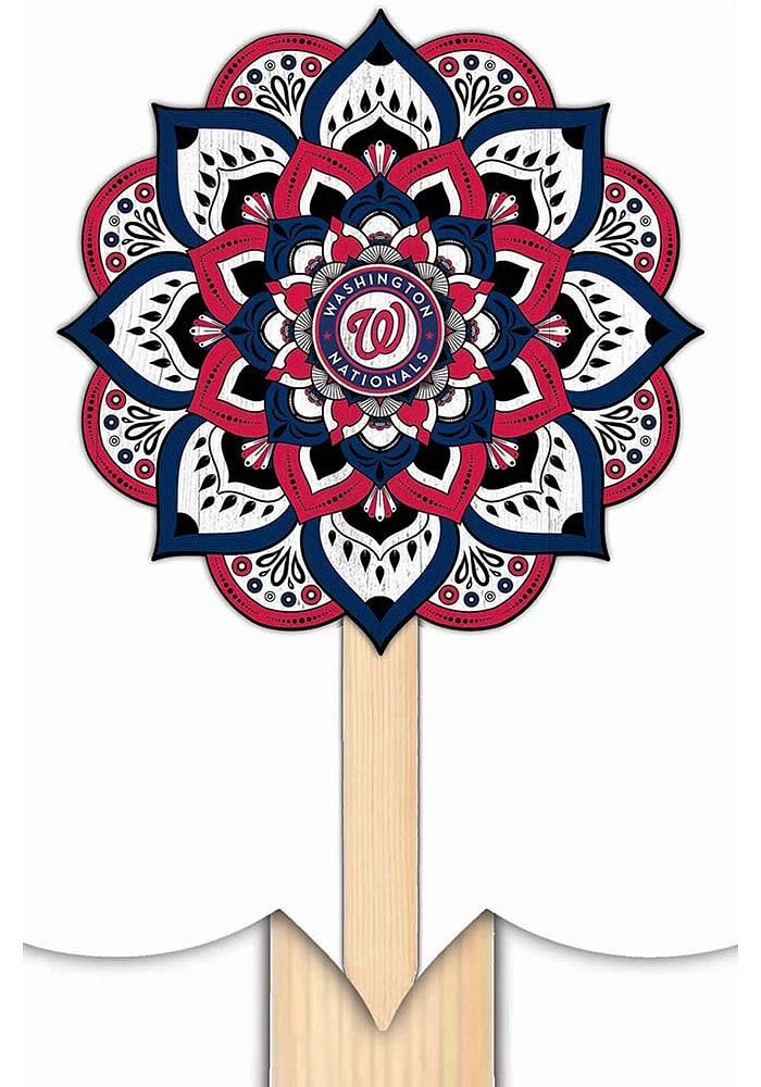 Washington Nationals Mandala Yard Sign - Red