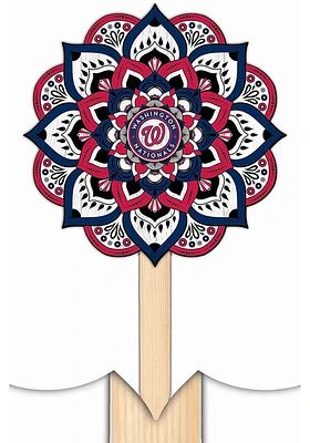 Washington Nationals Mandala Yard Sign - Red