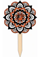 Baltimore Orioles Mandala Yard Sign - Orange