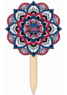 Philadelphia Phillies Mandala Yard Sign - Red