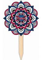 Philadelphia Phillies Mandala Yard Sign - Red