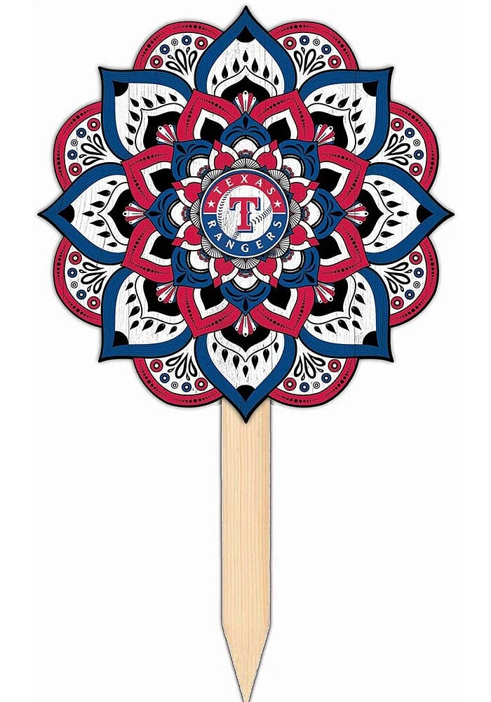 Texas Rangers Mandala Yard Sign - Blue