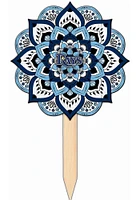 Tampa Bay Rays Mandala Yard Sign - Blue