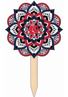 Boston Red Sox Mandala Yard Sign - Red