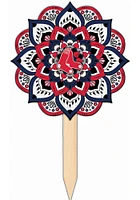 Boston Red Sox Mandala Yard Sign - Red