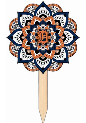 Detroit Tigers Mandala Yard Sign - Navy Blue