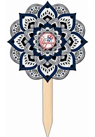 New York Yankees Mandala Yard Sign - Blue
