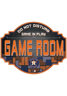 Houston Astros Inch Game Room Tavern Sign