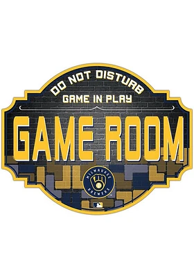 Milwaukee Brewers Inch Game Room Tavern Sign