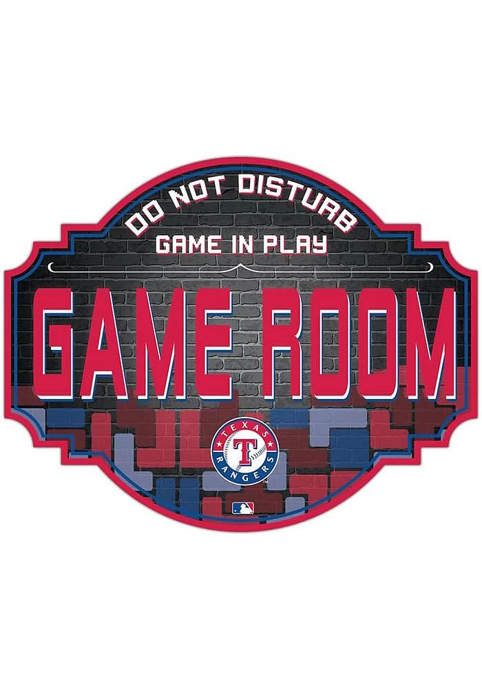 Texas Rangers Inch Game Room Tavern Sign