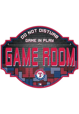 Texas Rangers Inch Game Room Tavern Sign