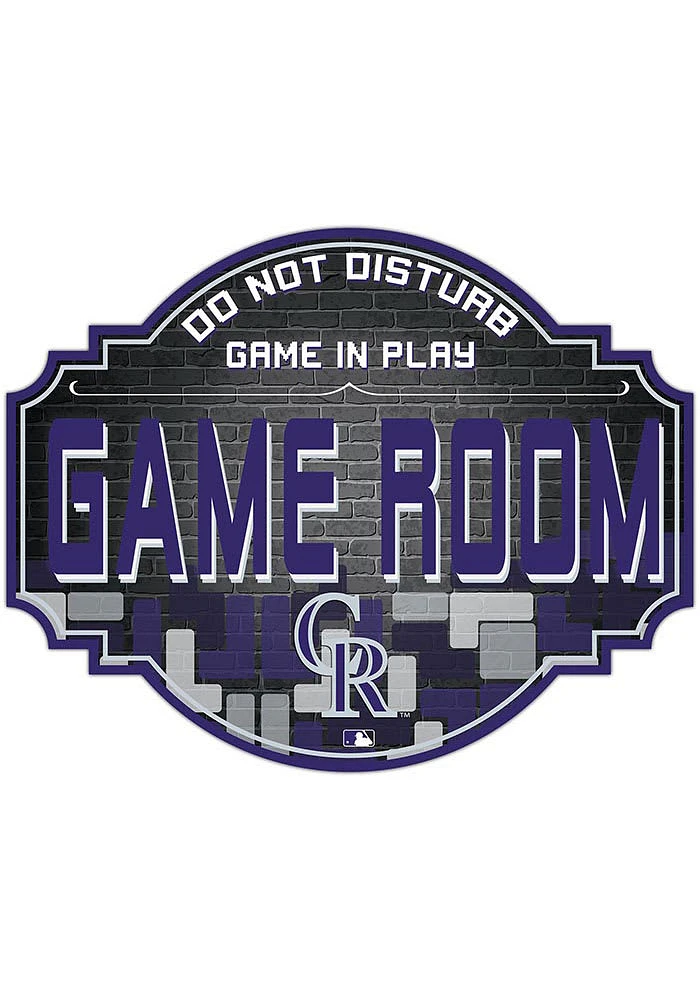 Colorado Rockies Inch Game Room Tavern Sign