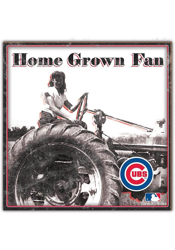 Chicago Cubs Aluminum Can Sign