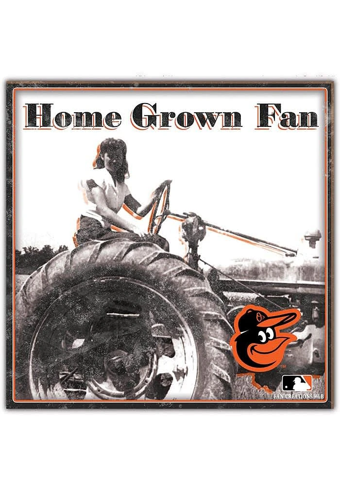 Baltimore Orioles Aluminum Can Sign - Orange