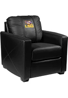 LSU Tigers Faux Leather Club Desk Chair - Black
