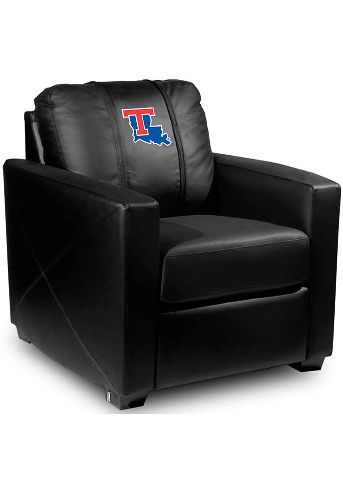Louisiana Tech Bulldogs Faux Leather Club Desk Chair - Black
