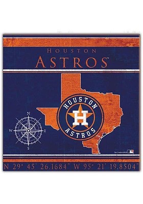 Houston Astros Coordinates Sign