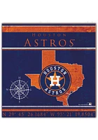 Houston Astros Coordinates Sign