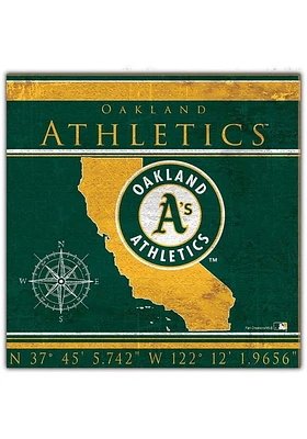 Oakland Athletics Coordinates Sign