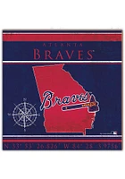 Atlanta Braves Coordinates Sign