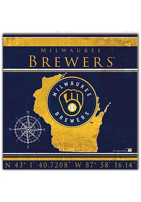 Milwaukee Brewers Coordinates Sign