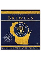 Milwaukee Brewers Coordinates Sign