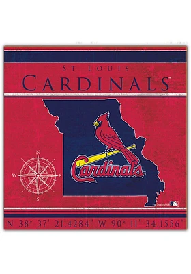 St Louis Cardinals Coordinates Sign