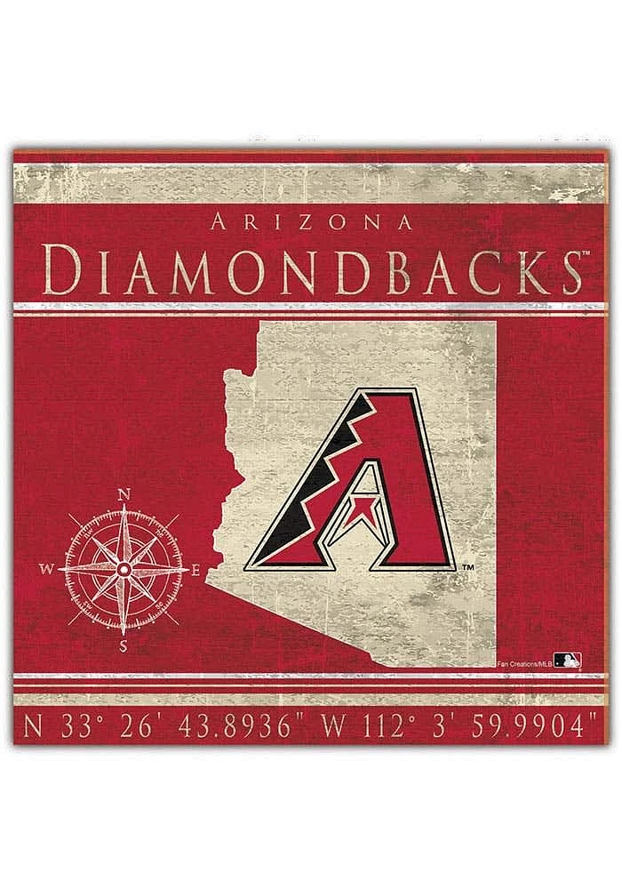 Arizona Diamondbacks Coordinates Sign