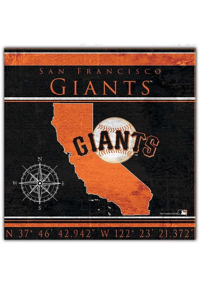 San Francisco Giants Coordinates Sign
