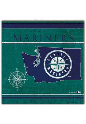 Seattle Mariners Coordinates Sign