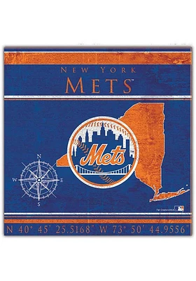 New York Mets Coordinates Sign