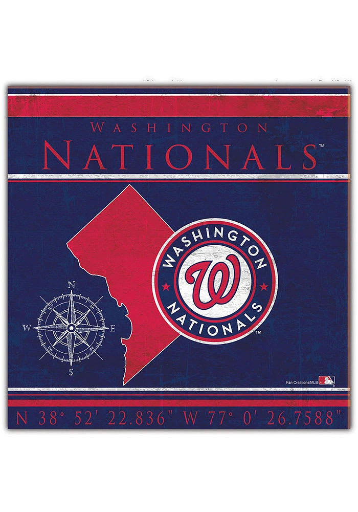 Washington Nationals Coordinates Sign
