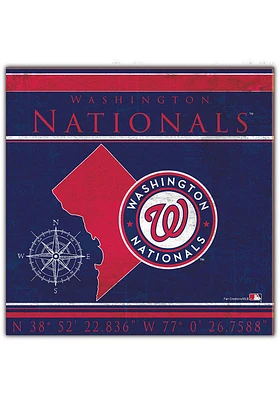 Washington Nationals Coordinates Sign
