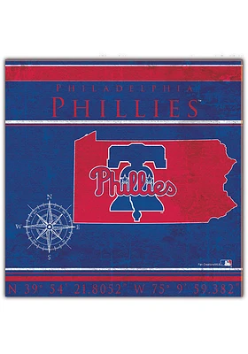 Philadelphia Phillies Coordinates Sign