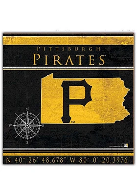 Pittsburgh Pirates Coordinates Sign